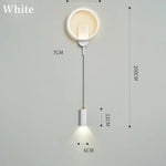 Applique Murale Moderne Élégant Design Lumineux Suspendu. Blanc / Blanc Chaud (2700-3500K) 12W