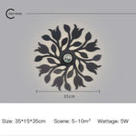 Applique Murale Nordique Luminaire Design Épuré. D-Noir-Grand / 3 Couleurs Chambre