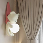 Applique Murale Nordique Originale Ours Déco Bois Chambre