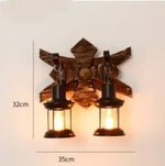 Applique Murale Rétro Vintage Bois Design Chic. Réf.14 Chambre