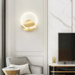 Applique Murale Ronde Design Élégante Lumineuse Chambre