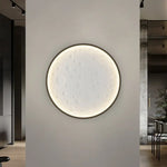 Applique Murale Ronde Élégante Usb Design Minimaliste Chambre