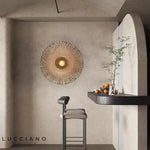 Applique Murale Ronde en Bambou 