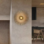 Applique Murale Ronde en Bambou 