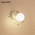Applique Murale Rotative Design Élégant Lumineux Blanc -1 Tête Chambre