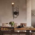 Applique Murale Rustique Industrielle Métal Rétro. Chambre