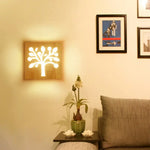 Applique Murale Salon Cube Bois