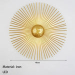 Applique Murale Soleil Lumière Design Élégante Diamètre 40Cm / Blanc Chaud (2700-3500K) Chambre
