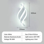 Applique Murale Spirale Élégante Illumination Design A-Blanc 1 Pièces / Blanc Chaud (2700-3500K)
