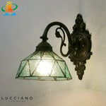 Applique Murale Style Tiffany Vitrail Coloré Artisanal Chine Applique Chambre