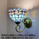 Applique Murale Tiffany Colorée Style Vintage Élégant B-20Cm Chambre