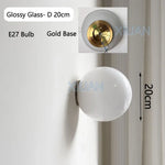 Appliques Murales Modernes En Verre Élégantes Verre Brillant 20 Cm 1 / Lumière Blanche Ca 220