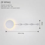 Appliques Murales Suspendues: Design Unique Et Élégant Blanc-B / Blanc Chaud (2700-3500K)