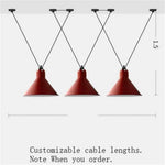 Art: Lustre Led Design Suspendu Rouge - 3 Lampes B Luminaire Chambre