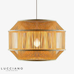 Cage Bambou Zen Suspension Design Luminaire Chambre