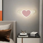 Fille Enfant Rose Lapin Lumineux Déco Chambre Applique Murale