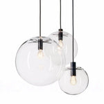 Globe En Verre Chromé Suspensions Luminaire Chambre
