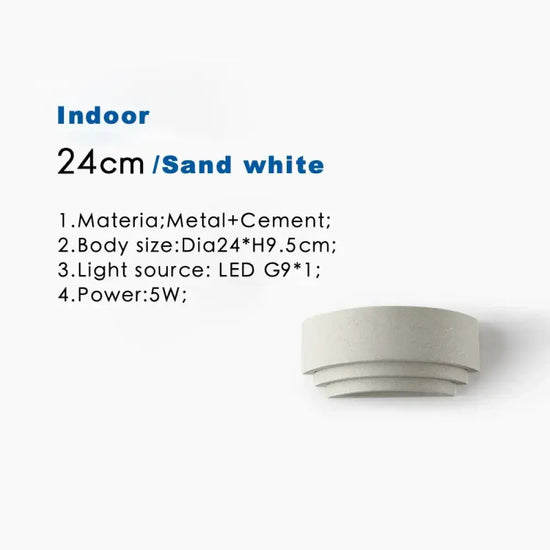 Ip65 Led Étanche: Design Minimaliste Extérieur Intérieur Blanc / Blanc Naturel Applique Murale