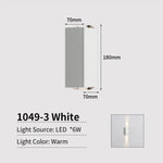 Joollysun Led Outdoor Wall Light Waterproof Lamp 3 Poutres - Blanc Applique Murale Chambre