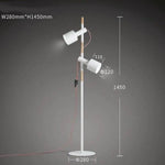 Lampadaire Design Ajustable Bois Épingles 2 Lampes - Froide Luminaire Chambre