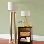 Lampadaire Japonais Bois Et Abat-Jour Nordic. Luminaire Chambre