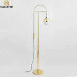 Lampadaire Led Doré Avec Boule En Verre Luminaire Chambre