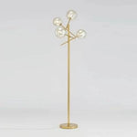 Lampadaire Led Doré Branches Boules Verre Luminaire Chambre