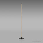 Lampadaire Led Lucien Minimaliste Design Luminaire Doré