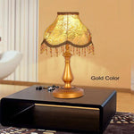 Lampadaire Led Tissu Sur Pied Lampe À Poser - Doré Luminaire Chambre