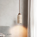 Lampe de Chevet en Marbre Travertin Nordique