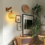 Lampe De Chevet Murale Japonaise En Bambou Chevet Mural