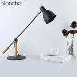 Lampe Led Ajustable Métal Bois Noir Luminaire Chambre