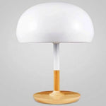 Lampe Led Design Bois Et Abat-Jour Arrondi A Luminaire Chambre