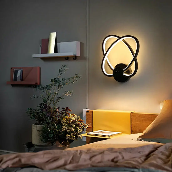 Lampe Led Élégante Design Minimaliste Scandinave Applique Murale Chambre