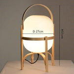 Lampe Led Japonaise En Bois Luminaire Chambre