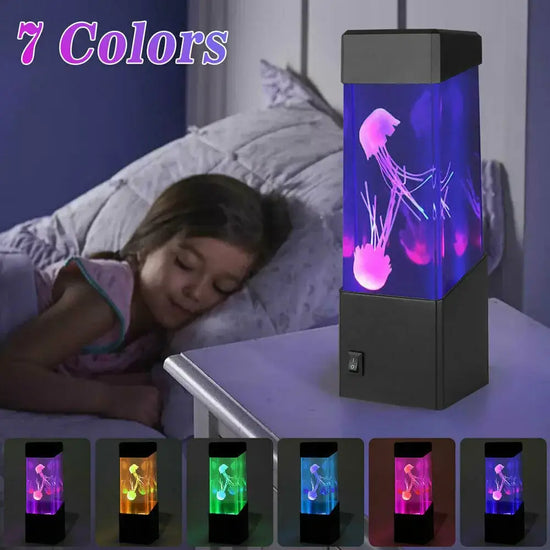 Lampe Led Multicolore En Forme De Méduse
