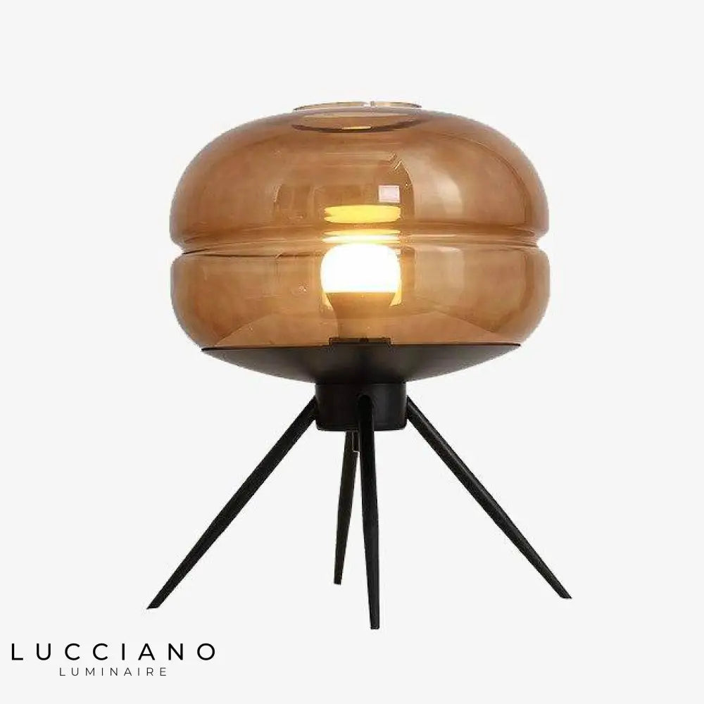 Lampe Led Postmoderne Verre Boule Ambre Luminaire Chambre