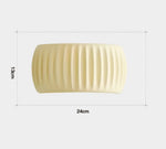 Lampe murale design nordique demi-cercle strié