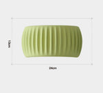 Lampe murale design nordique demi-cercle strié