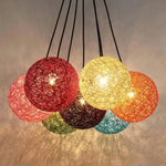 Lampe Papier Boule Wicker Luminaire Chambre
