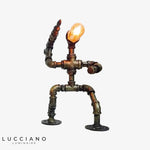 Lampe Robot Industrielle Métallique Led Luminaire Chambre