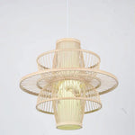 Lampe Suspendue Cage Bambou Farmhouse Luminaire Chambre
