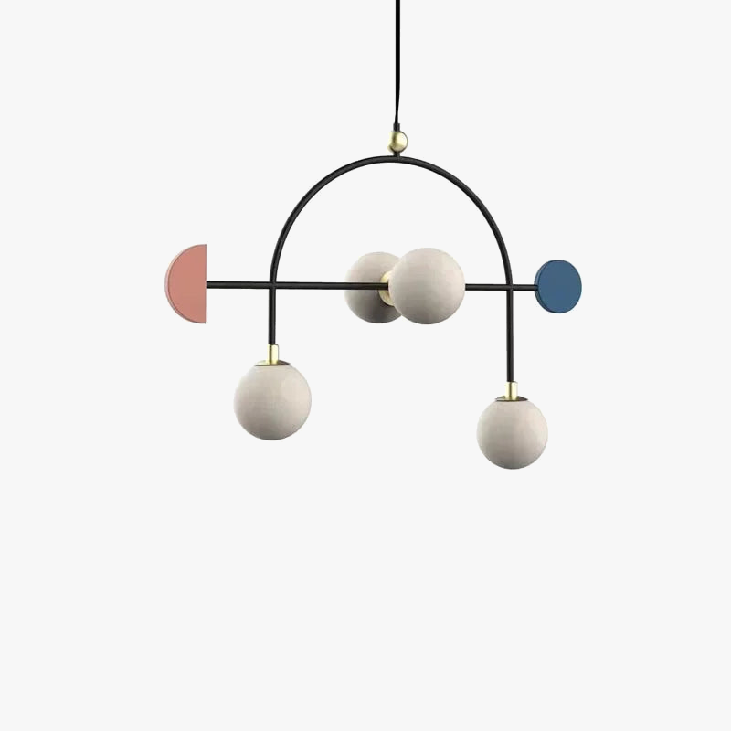 Lampadario in vetro design per decorazione d'interni