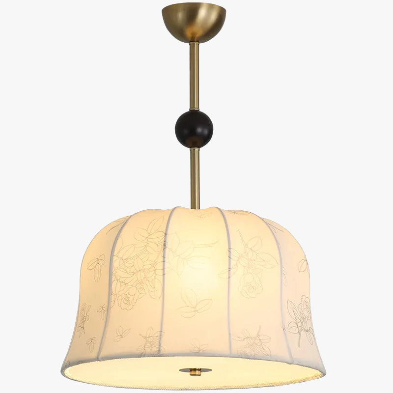lampadario nordico in tessuto per illuminazione moderna