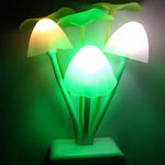 Lampe veilleuse colorée en forme de champignon