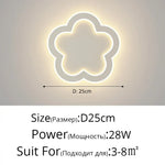 Led Applique Murale Élégante Design Scandinave Minimaliste Je Style D25Cm 28W / Blanc Chaud