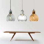 Led Loft Verre Suspension Design Luminaire Chambre