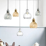 Led Loft Verre Suspension Design Luminaire Chambre