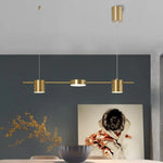Led Métal Ainoa - Lustre Moderne Luminaire Doré