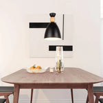 Led Métal Bois Suspension Design Luminaire Chambre